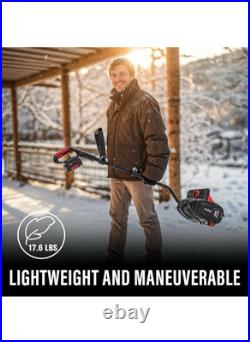 MZK 20V13Inch Cordless Electric Snow Shovel with Directional Plate Battery Power
