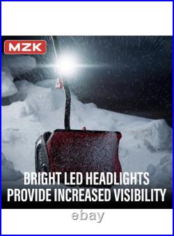 MZK 20V13Inch Cordless Electric Snow Shovel with Directional Plate Battery Power