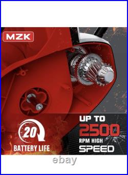 MZK 20V13Inch Cordless Electric Snow Shovel with Directional Plate Battery Power