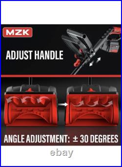 MZK 20V13Inch Cordless Electric Snow Shovel with Directional Plate Battery Power