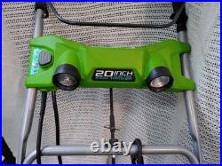 NEW Green Works Pro Electric Snow Blower 120Volt 20 13AMP 2600202