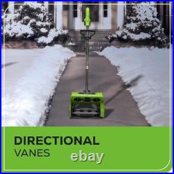 NEW IN BOX! Get ready for snow with this Greenworks 12 2x24v Snow Shovel Kit