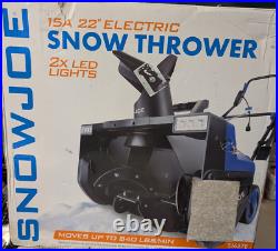 NEW Never Used Snow Joe SJ626E Electric Snow Thrower 22 inch 14.5 amp