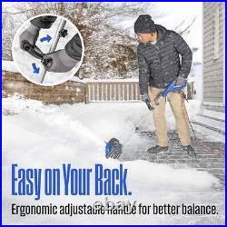 New Electric Snow Shovel 11in Width 300lbs/Min Lightweight 20ft Throw Distance