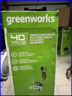 New Greenworks 40V 12-Inch Cordless Snow Shovel (Tool Only)