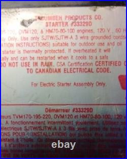 OEM Tecumseh USA 33329D Electric Starter & Mounting Hardware HMSK80 HMSK100 NICE OEM Tecumseh USA 33329D Electric Starter & Mounting Hardware HMSK80 HMSK100 NICE