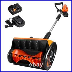 Orientools 20V Cordless Snow Shovel 4Ah Battery 12 Blower 25FT Throw Distance