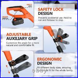 Orientools 20V Cordless Snow Shovel 4Ah Battery 12 Blower 25FT Throw Distance