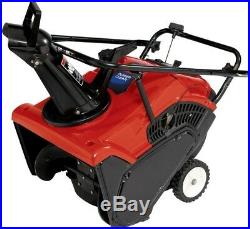 Outdoor Gas Snow Blower Single Stage Wheel Drive Paved Electric Start 21 Inches