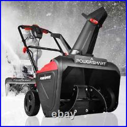 POWERSMART Single Stage Gas Snow Blower Thrower 21 Inch Clearing Width Compact