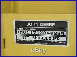 PRICE REDUCED-John Deere Snow Blower, Snow Thrower 425, 445 and 455 snowblower
