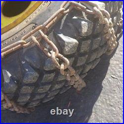 Pair John Deere 726, 826 Snowblower 4.80/400-8 Studed Tread chains Wheel & Tire