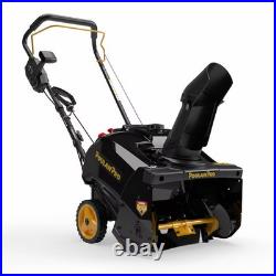 Poulan Pro 18 in 99cc Auger Propelled Single Stage Gas Snow Blower with Electric Poulan Pro 18 in 99cc Auger Propelled Single Stage Gas Snow Blower with Electric