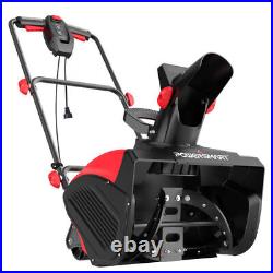 PowerSmart 18-Inch Corded Snow Blower, Electric Snowthrower with 15-Amp Motor