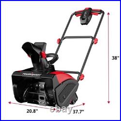 PowerSmart 18-Inch Eletric Snow Blower, 120V, 30ft Throw, Easy Control, Compact