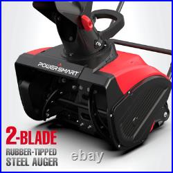 PowerSmart 18-Inch Eletric Snow Blower, 120V, 30ft Throw, Easy Control, Compact