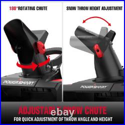 PowerSmart 18-Inch Eletric Snow Blower, 120V, 30ft Throw, Easy Control, Compact