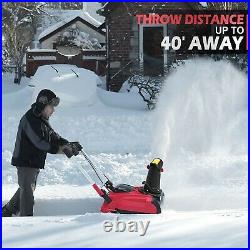 PowerSmart 21'' 80V 6.0Ah Cordless Electric Snow Thrower with battery charger