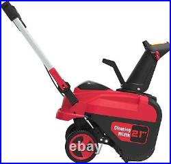 PowerSmart 21'' 80V 6.0Ah Cordless Electric Snow Thrower with battery charger