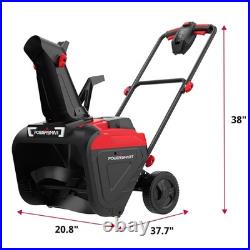 PowerSmart 21 Electric Snow Blower, 15 Amp Motor, 30ft Throwing Distance, New PowerSmart 21 Electric Snow Blower, 15 Amp Motor, 30ft Throwing Distance, New
