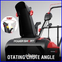 PowerSmart 21-In Electric Snow Blower, 15A Motor, Cored Snow Removal with Light