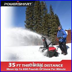 PowerSmart 21-Inch Electric Snow Blower Single Stage with LED Light