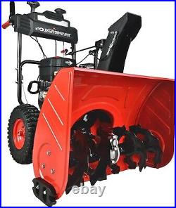 PowerSmart 250CC 26-Inch Snow Blower with B&S Gas Engine Heated Grips LED Light