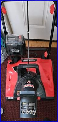 PowerSmart Cordless Electric Snow Thrower 40V Battery Single Stage Red