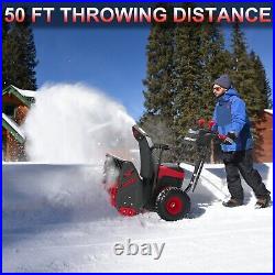 PowerSmart Cordless Snow Blower 24 Inch 2 Stage 80V 6.0Ah with Battery&Charger