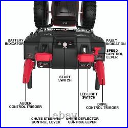 PowerSmart Cordless Snow Blower 24 Inch 2 Stage 80V 6.0Ah with Battery&Charger