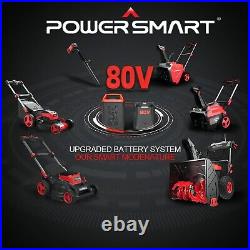 PowerSmart Cordless Snow Blower 24 Inch 2 Stage 80V 6.0Ah with Battery&Charger