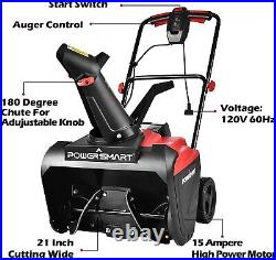 PowerSmart Electric Snow Blower 21 Single Stage Corded Snow Thrower US