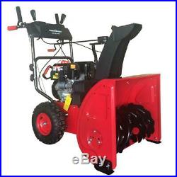 PowerSmart Gas Snow Blower Thrower 24 In Two Stage Electric Start DB72024PA