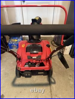 PowerSmart Gasoline Snow Blower, 21 in Clearing Width, Red/Black