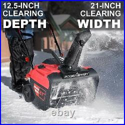 PowerSmart Single Stage Snow Blower Gas Powered 21 Inch 212CC Gasoline Engine