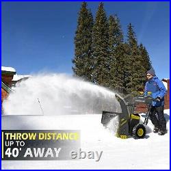 PowerSmart Snow Blower Cordless-24 Inch 2 Stage, 80V 6.0Ah with battery, charger