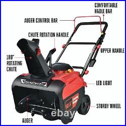PowerSmart Snow Blower Gas Powered 21 Inch 212CC Electric Start with LED Light