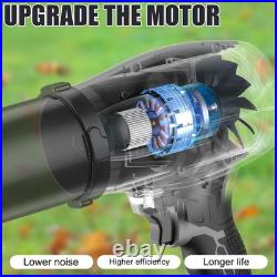 Powerful Cordless 20V Snow & Leaf Blower with Dual Batteries & Adjustable Nozzle