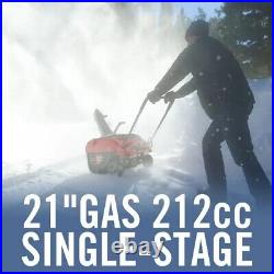 Powersmart 21 Inch Single Stage Gas Snow Blower PSSW21