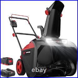 Powersmart 40V MAX Cordless Snow Blower 21-Inch with 4.0Ah Battery and Charger