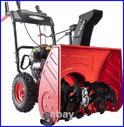 Powersmart Snow Blower Gas Powered 24 Inch 2-Stage 212Cc Engine with Electric St