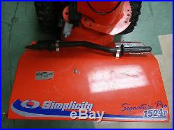 (RI2) Simplicity Signature Pro 1524P 24 2-stage Snow Blower -LOCAL PICK-UP ONLY
