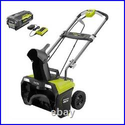RYOBI 20 in. 40-Volt Single-Stage Brushless Cordless Electric Snow Blower