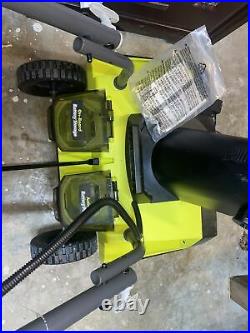 RYOBI 20 in. 40V Brushless Cordless Electric Snow Blower 4.0 Ah Battery, Charger