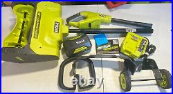 RYOBI 40V CORDLESS ELECTRIC POWER SNOW SHOVEL With Battery And Charger Lot 810