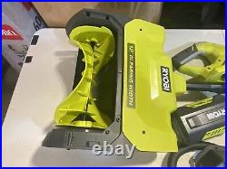 RYOBI 40V CORDLESS ELECTRIC POWER SNOW SHOVEL With Battery And Charger Lot 810