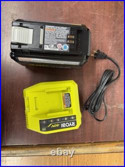 RYOBI 40V HP 21 Single-Stage Battery Snow Blower (1) 6Ah Battery&Charger READ