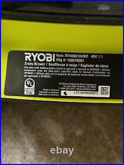 RYOBI 40V HP 21 in. Cordless Single Stage Snow Blower bare tool RY408010VNM