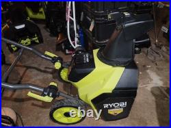 RYOBI 40V HP Brushless 18 Single-Stage Snow Blower Missing Handle Damage Read