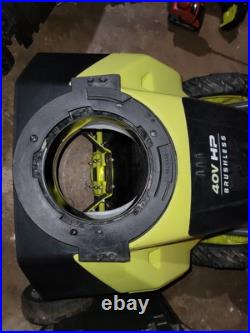 RYOBI 40V HP Brushless 18 Single-Stage Snow Blower Missing Handle Damage Read